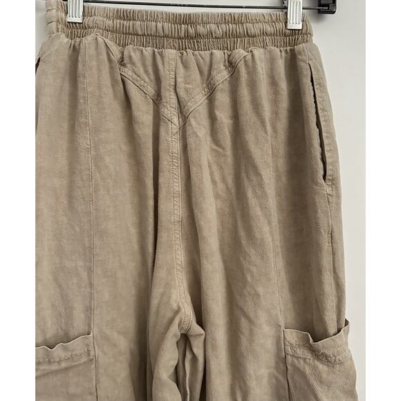 Womens Urban Outfitters Beige Cargo loose Jogger Pants with drawstring Size XS - Picture 7 of 10